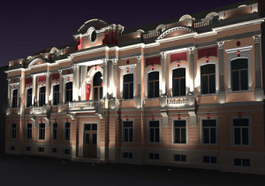 Художественная подсветка фасада исторического здания